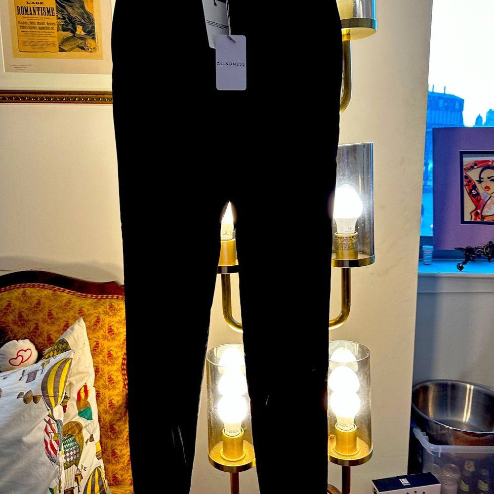 Brand New Black Pants by Designer Blindness purchased on Farfeth